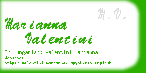 marianna valentini business card